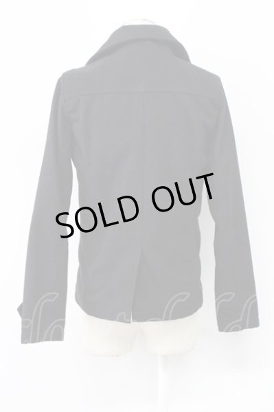 画像2: Xfrm / メルトンPコート 2 ブラック T-25-12-01-013-Xf-ou-YM-ZT (2)