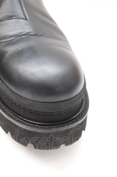 画像9: NO ID. / サイドゴアロングブーツ 42（約27.5cm ブラック T-25-12-04-015-NO-sho-YM-ZT (9)