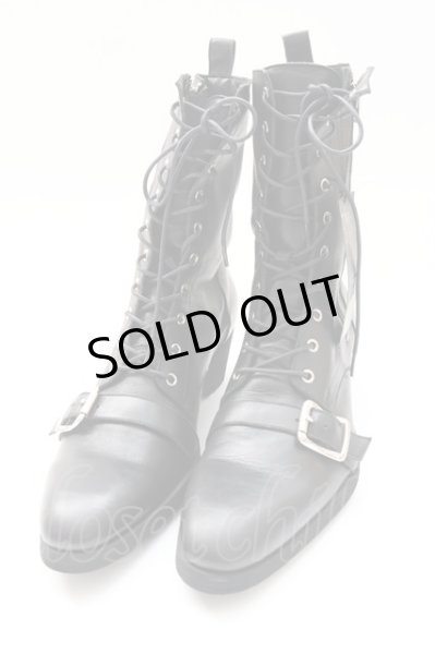 画像1: CIVARIZE / リングデザインブーツ 42（約27cm） ブラック T-25-12-04-017-CI-sho-YM-ZT (1)