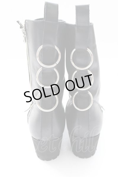 画像2: CIVARIZE / リングデザインブーツ 42（約27cm） ブラック T-25-12-04-017-CI-sho-YM-ZT (2)