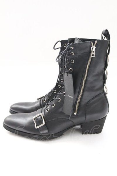 画像3: CIVARIZE / リングデザインブーツ 42（約27cm） ブラック T-25-12-04-017-CI-sho-YM-ZT (3)