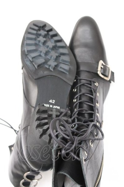 画像4: CIVARIZE / リングデザインブーツ 42（約27cm） ブラック T-25-12-04-017-CI-sho-YM-ZT (4)