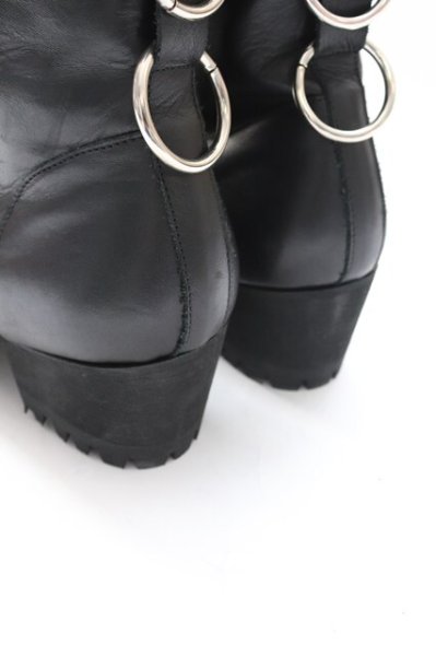 画像5: CIVARIZE / リングデザインブーツ 42（約27cm） ブラック T-25-12-04-017-CI-sho-YM-ZT (5)