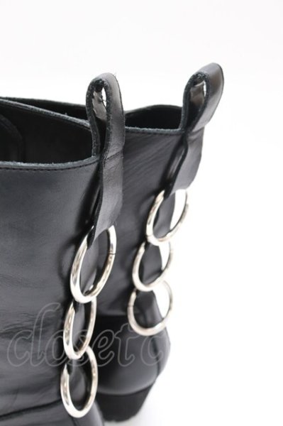 画像6: CIVARIZE / リングデザインブーツ 42（約27cm） ブラック T-25-12-04-017-CI-sho-YM-ZT (6)