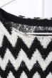 画像3: CIVARIZE / Hex ボーダーニットソー 44 ブラックｘホワイト T-25-12-04-003-CI-to-YM-ZT (3)