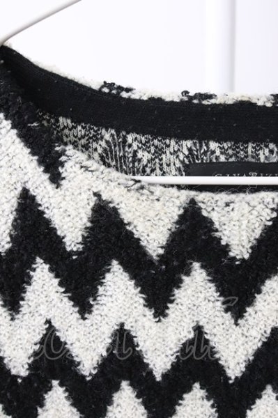 画像3: CIVARIZE / Hex ボーダーニットソー 44 ブラックｘホワイト T-25-12-04-003-CI-to-YM-ZT (3)