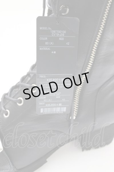 画像10: CIVARIZE / リングデザインブーツ 42（約27cm） ブラック T-25-12-04-017-CI-sho-YM-ZT (10)