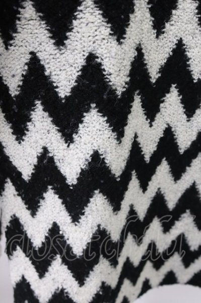画像5: CIVARIZE / Hex ボーダーニットソー 44 ブラックｘホワイト T-25-12-04-003-CI-to-YM-ZT (5)