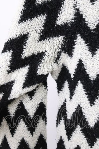 画像6: CIVARIZE / Hex ボーダーニットソー 44 ブラックｘホワイト T-25-12-04-003-CI-to-YM-ZT (6)