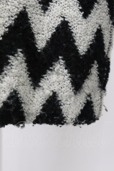 画像8: CIVARIZE / Hex ボーダーニットソー 44 ブラックｘホワイト T-25-12-04-003-CI-to-YM-ZT (8)