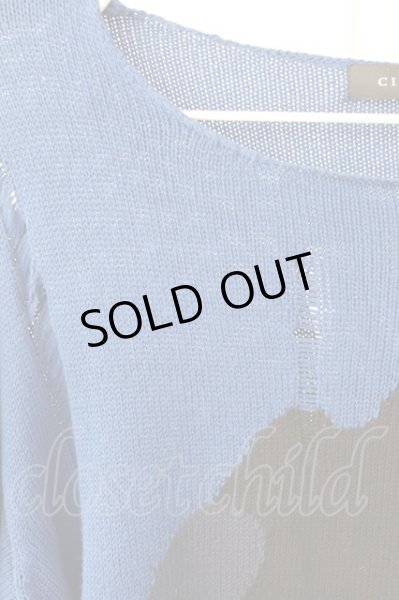 画像3: CIVARIZE / ダメージカモニットソー F ブラックｘブルー T-25-12-04-004-CI-to-YM-ZT (3)