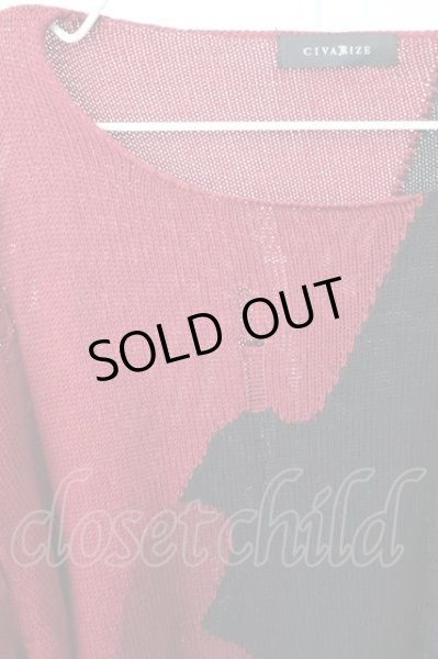 画像3: CIVARIZE / ダメージカモニットソー F ブラックｘレッド T-25-12-04-005-CI-to-YM-ZT (3)