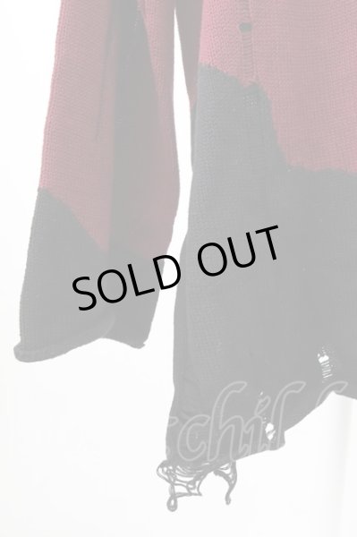 画像4: CIVARIZE / ダメージカモニットソー F ブラックｘレッド T-25-12-04-005-CI-to-YM-ZT (4)