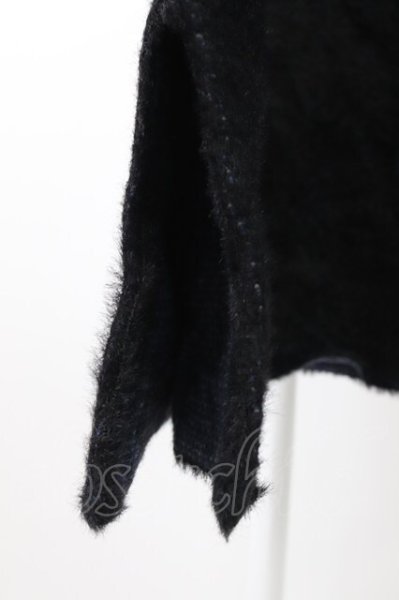 画像5: CIVARIZE / ローズジャガードモヘアニットソー 44 ブラックｘブルー T-25-12-04-006-CI-to-YM-ZT (5)