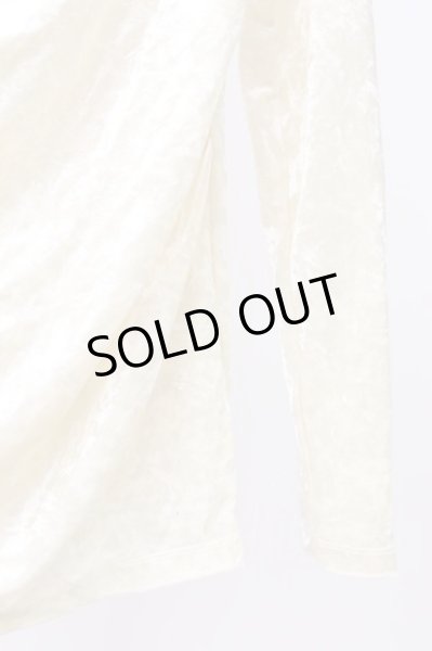 画像4: CIVARIZE / Glossy　ベロアドレープトップス 44 ホワイト T-25-12-04-001-CI-to-YM-ZT (4)