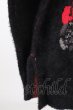 画像4: CIVARIZE / ローズジャガードモヘアニットソー 44 ブラックｘレッド T-25-12-04-008-CI-to-YM-ZT (4)