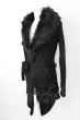 画像3: CIVARIZE / ファー付き接結ニットガウンカーディガン 44 ブラック T-25-12-04-010-CI-to-YM-ZT (3)