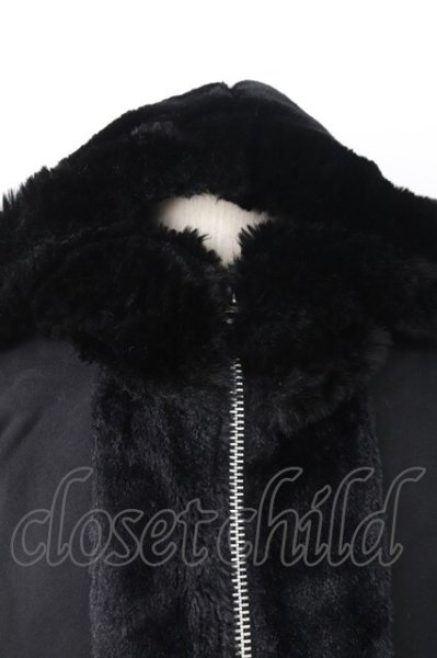 画像4: CIVARIZE / Implicate　フレッシーファブリックパーカー With ファー 44 ブラック T-25-12-04-011-CI-to-YM-ZT (4)