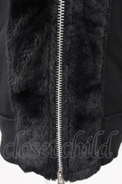 画像7: CIVARIZE / Implicate　フレッシーファブリックパーカー With ファー 44 ブラック T-25-12-04-011-CI-to-YM-ZT (7)