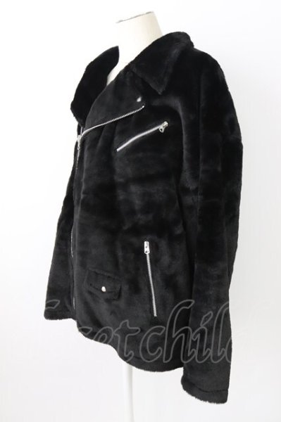 画像3: CIVARIZE / Envy オーバーサイズフェイクファーライダース 44 ブラック T-25-12-04-012-CI-ou-YM-ZT (3)