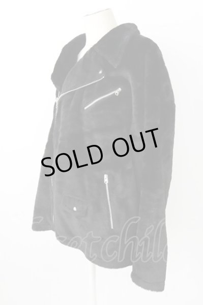 画像3: CIVARIZE / Envy オーバーサイズフェイクファーライダース 44 ブラック T-25-12-04-012-CI-ou-YM-ZT-M126 (3)