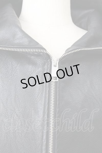 画像5: NO ID. / シンセティックレザーフーデッド ONE ブラック T-25-12-04-013-NO-ja-YM-ZT-ML038 (5)