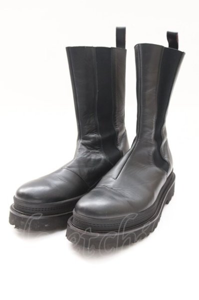 画像1: NO ID. / サイドゴアロングブーツ 42（約27.5cm ブラック T-25-12-04-015-NO-sho-YM-ZT (1)