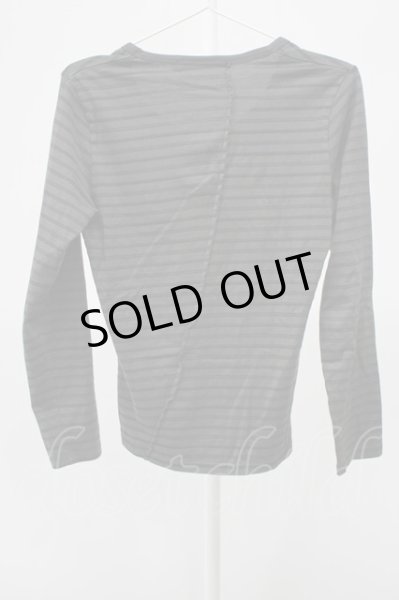 画像2: FUGA / ETHNIC GIRL ボーダーカットソー 44 チャコール T-25-12-10-020-FU-to-YM-ZT (2)