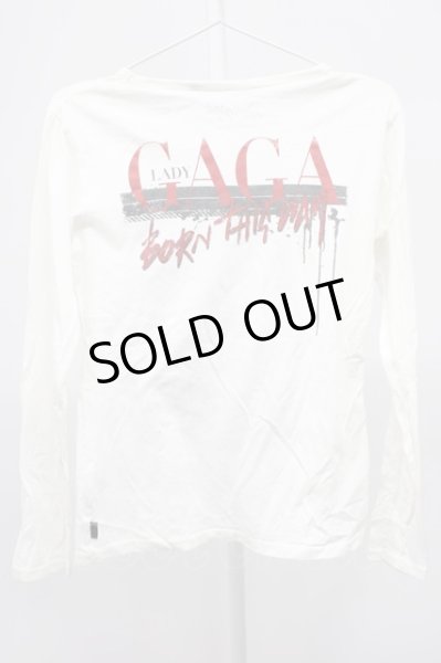 画像2: FUGA / LADY GAGAカットソー 44 ホワイト T-25-12-10-026-FU-to-YM-ZT078 (2)