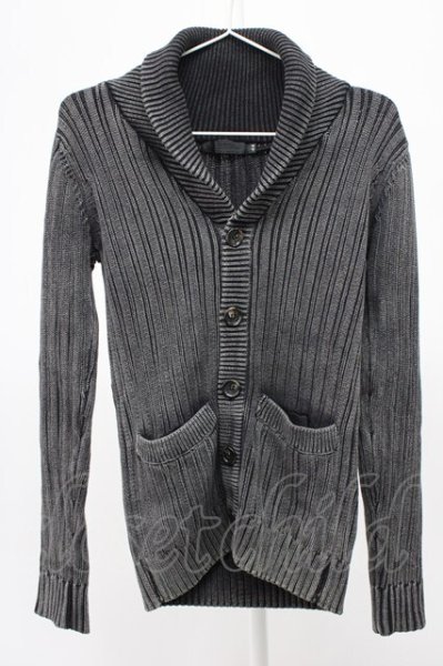 画像1: FUGA / Decidedly ブリーチニットカーディガン 44 ブラック T-25-12-10-029-FU-to-YM-ZT (1)