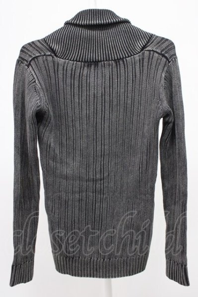 画像2: FUGA / Decidedly ブリーチニットカーディガン 44 ブラック T-25-12-10-029-FU-to-YM-ZT (2)