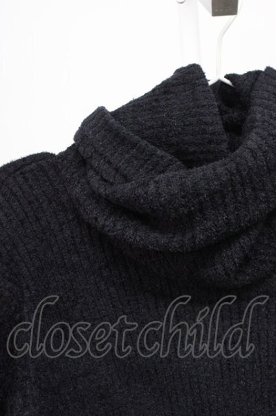 画像3: FUGA / CONSTELLATIONドレープ襟ニット 44 ブラック T-25-12-10-030-FU-to-YM-ZT (3)