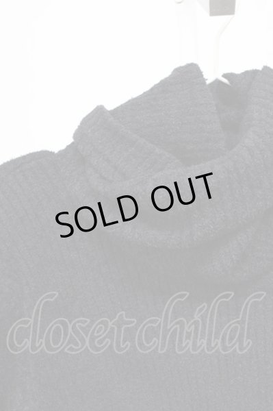 画像3: FUGA / CONSTELLATIONドレープ襟ニット 44 ブラック T-25-12-10-030-FU-to-YM-ZT (3)