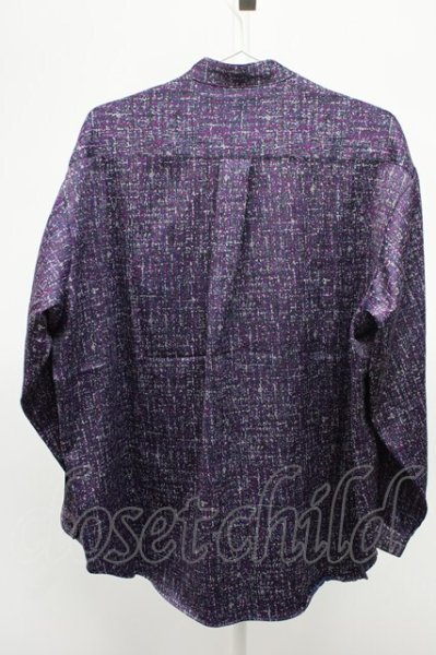 画像2: HARE / バンドカラーシャツ S パープル T-25-12-10-031-HA-sh-YM-ZT (2)