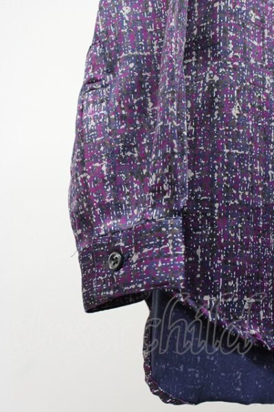 画像4: HARE / バンドカラーシャツ S パープル T-25-12-10-031-HA-sh-YM-ZT (4)