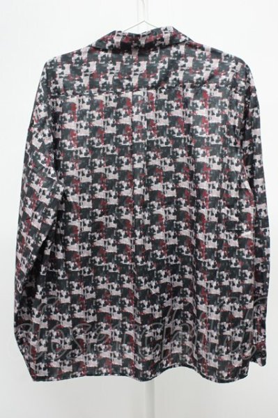 画像2: HARE / 開き襟総柄長袖シャツ M パープル T-25-12-10-033-HA-sh-YM-ZT (2)