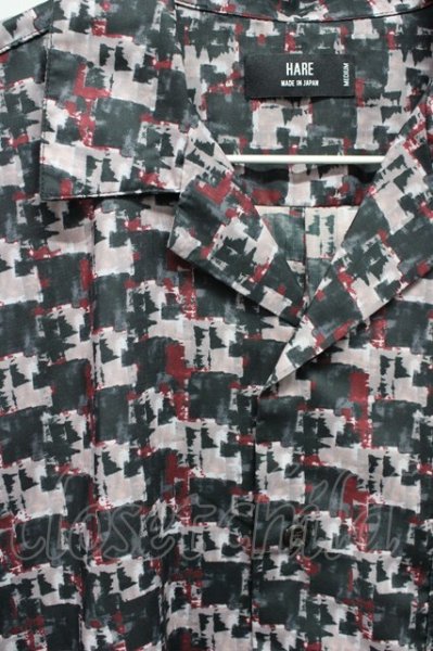 画像3: HARE / 開き襟総柄長袖シャツ M パープル T-25-12-10-033-HA-sh-YM-ZT (3)