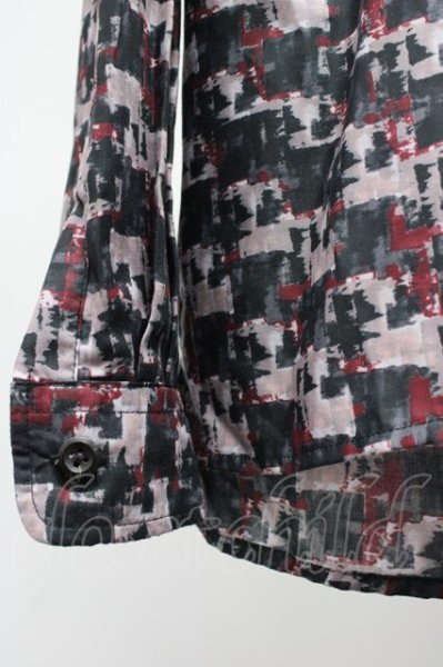 画像4: HARE / 開き襟総柄長袖シャツ M パープル T-25-12-10-033-HA-sh-YM-ZT (4)