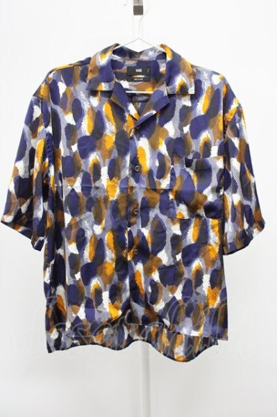 画像1: HARE / 開き襟総柄半袖シャツ S オレンジ T-25-12-10-034-HA-sh-YM-ZT (1)