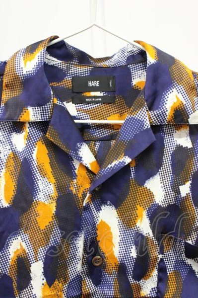 画像3: HARE / 開き襟総柄半袖シャツ S オレンジ T-25-12-10-034-HA-sh-YM-ZT (3)