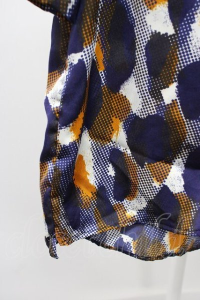 画像5: HARE / 開き襟総柄半袖シャツ S オレンジ T-25-12-10-034-HA-sh-YM-ZT (5)