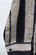 画像5: SHAREEF / STRIPE PAJAMA シャツ 2 グレージュｘブラックｘパープル T-25-12-10-035-SH-sh-YM-ZT (5)