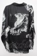 画像2: ZARA / RELAXED FIT 総柄シャツ L ブラック T-25-12-10-037-ZA-sh-YM-ZT (2)