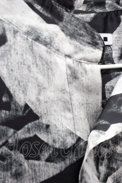 画像5: ZARA / RELAXED FIT 総柄シャツ L ブラック T-25-12-10-037-ZA-sh-YM-ZT (5)