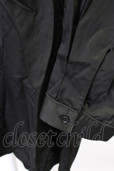 画像4: HARE / ポリエステル比翼ワイドシャツ F ブラック T-25-12-10-038-HA-sh-YM-ZT (4)