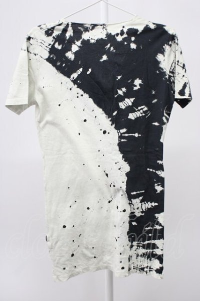 画像2: CIVARIZE / ElnathブリーチロングTシャツ 44 ブラックｘホワイト T-25-12-10-005-CI-ts-YM-ZT (2)