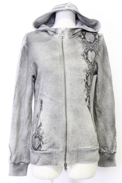 画像1: FUGA / コーティングパイソンフルZIPパーカー 44 グレー T-25-12-10-043-FU-to-YM-ZT (1)