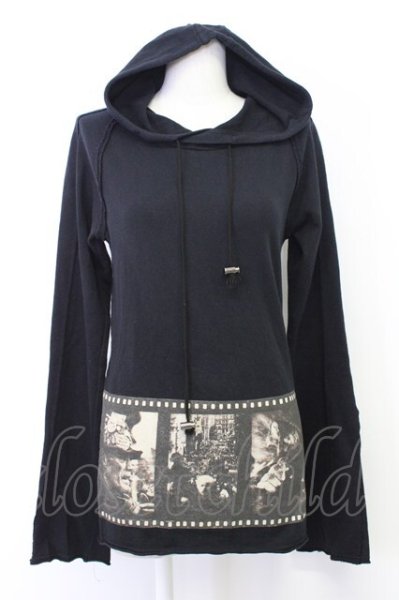 画像1: CIVARIZE / Vintage Film プリント プルパーカー 44 ブラック T-25-12-10-046-CI-to-YM-ZT (1)