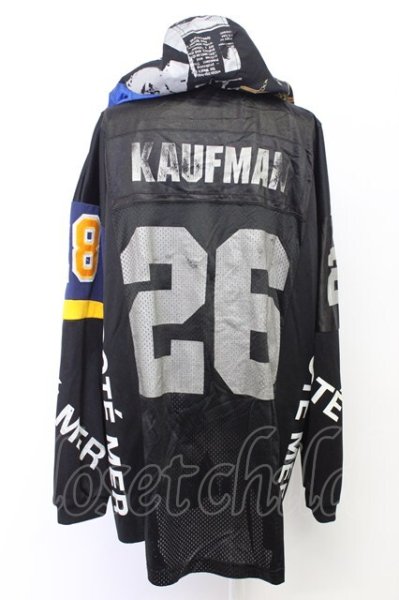 画像2: Cote Mer / ナンバリングメッシュパーカー  ブラックｘマルチ T-25-12-10-047-0-to-YM-ZT (2)