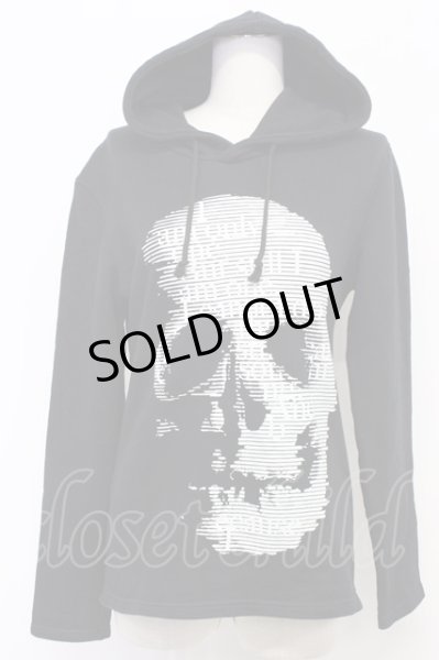 画像1: CIVARIZE / スカルプリントプルパーカー F ブラック T-25-12-10-048-CI-to-YM-ZT (1)